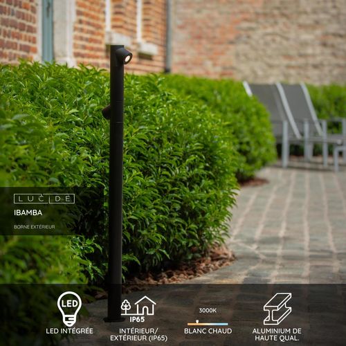 Ibamba Borne Extérieur - Noir - LED Intégré