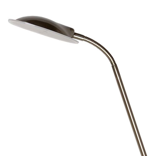 Champion-led Lampadaire / Lampe De Lecture - Chrome Dépoli - LED Intégré