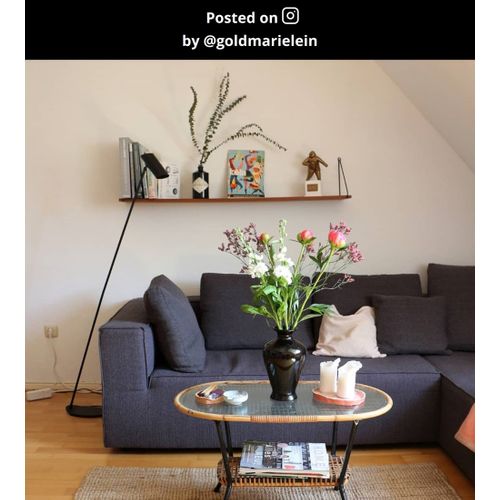 Hester Lampadaire / Lampe De Lecture - Anthracite - 1xgu10