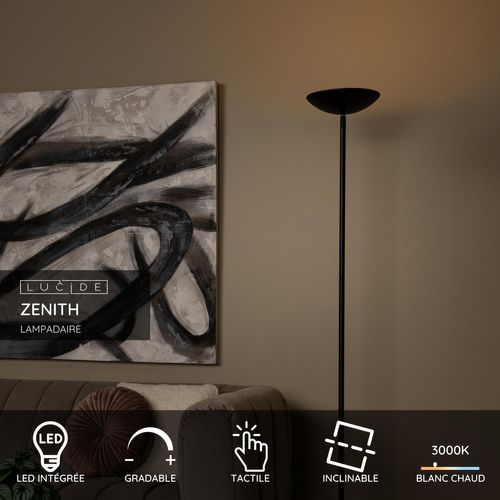 Zenith Lampadaire - Noir - LED Intégré