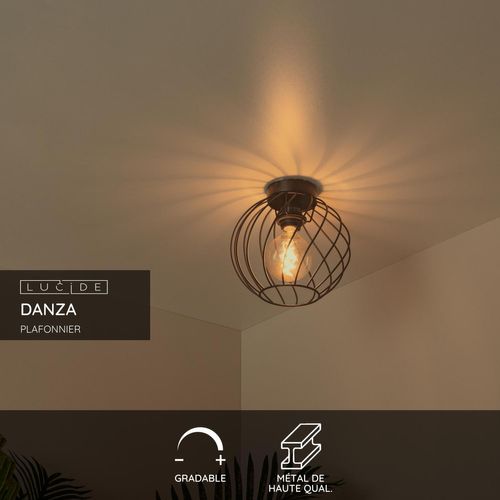 Danza Plafonnier - Noir - 1xe27