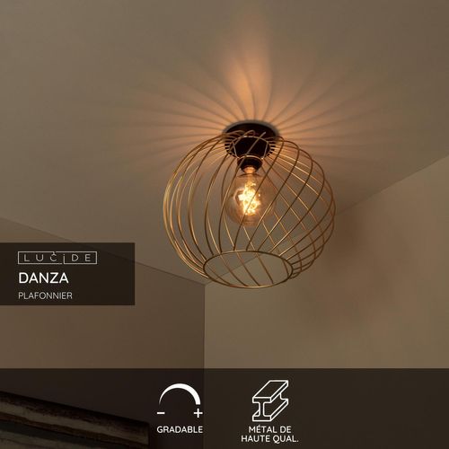 Danza Plafonnier - Or Mat / Laiton - 1xe27