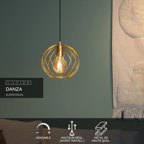 Danza Suspension - Or Mat / Laiton - 1xe27