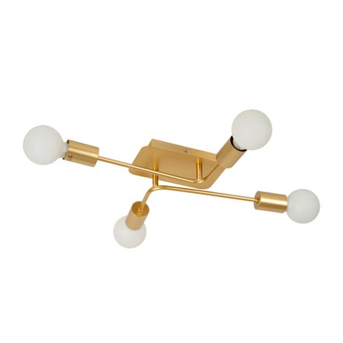 Lester Plafonnier - Or Mat / Laiton - 4xe27