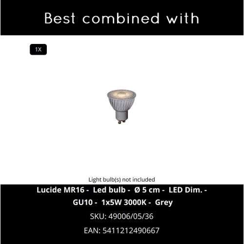 Tube Spot Encastrable - Chrome Dépoli - 1xgu10