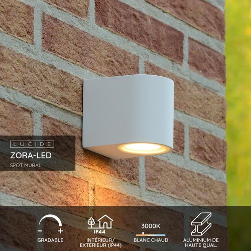 Zora-led Spot Mural - Blanc - 1xgu10