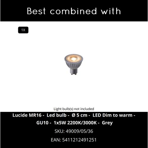 Tube Spot Plafond - Or Mat / Laiton - 1xgu10