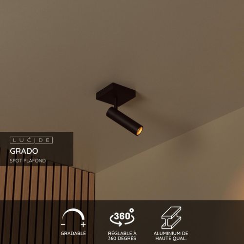Grado Spot Plafond - Noir - 1xgu10 (mr11)