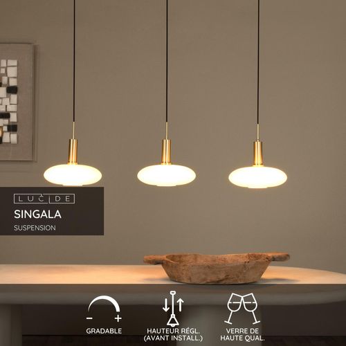 Singala Suspension - Or Mat / Laiton - 3xe27