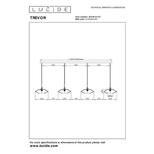 Trevor Suspension - Opalin - 4xg9