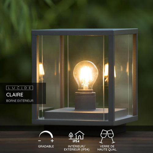 Claire Borne Extérieur - Anthracite - 1xe27