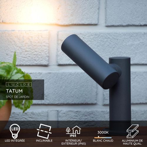Tatum Spot De Jardin - Anthracite - LED Intégré