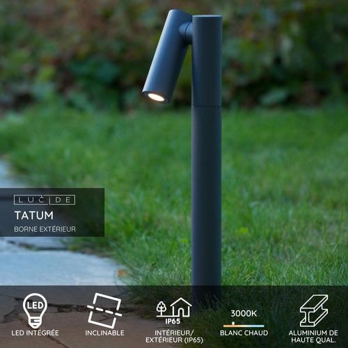 Tatum Borne Extérieur - Anthracite - LED Intégré