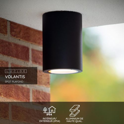 Volantis Spot Plafond - Noir - 1xe27
