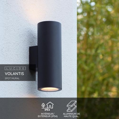 Volantis Spot Mural - Noir - 2xe27