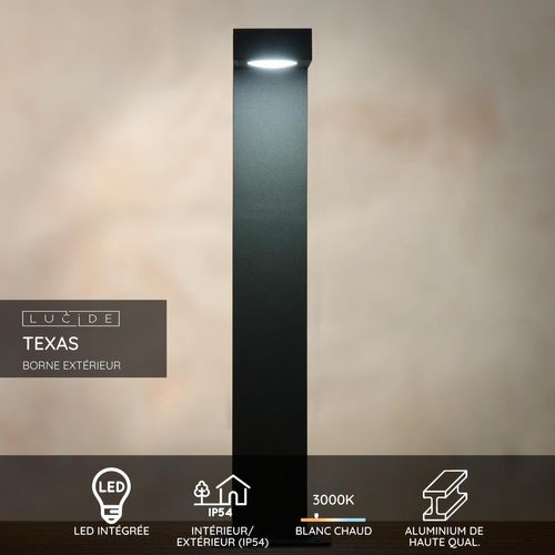 Texas Borne Extérieur - Anthracite - LED Intégré