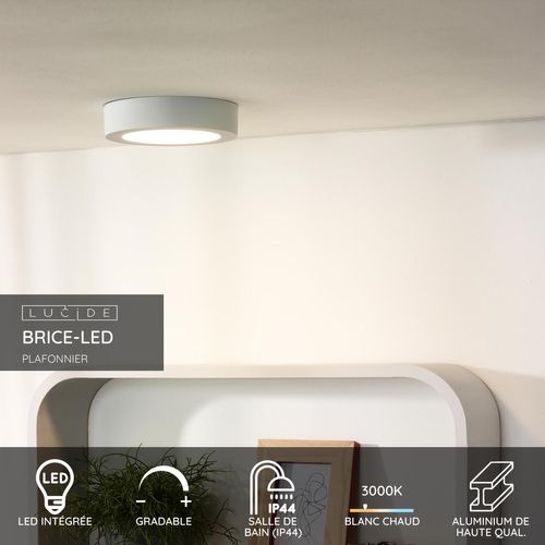 Brice-led Plafonnier - Blanc - LED Intégré