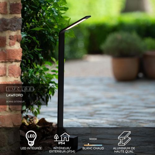 Lawford Borne Extérieur - Noir - LED Intégré