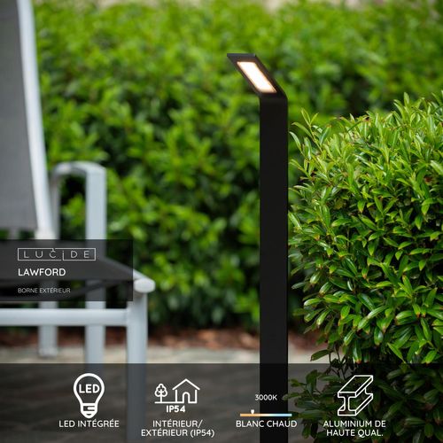 Lawford Borne Extérieur - Noir - LED Intégré