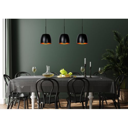 Nolan Suspension - Noir - 3xe27