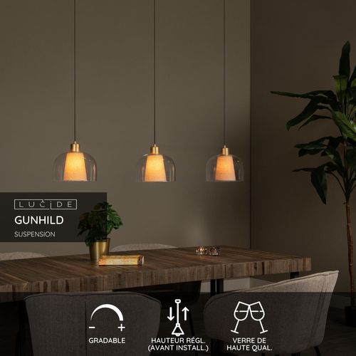 Gunhild Suspension - Transparent - 3xe27