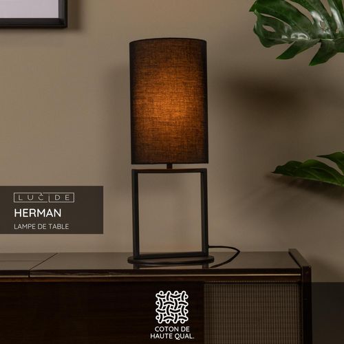 Herman Lampe De Table - Noir - 1xe27