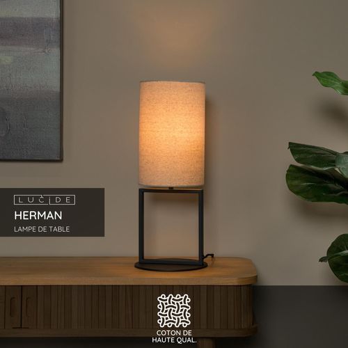 Herman Lampe De Table - Crème - 1xe27
