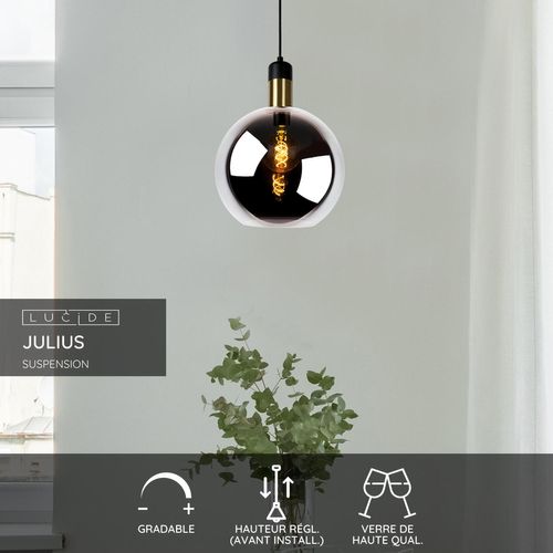 Julius Suspension - Fumé - 1xe27