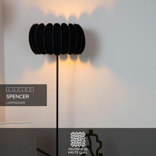 Spencer Lampadaire - Noir - 1xe27