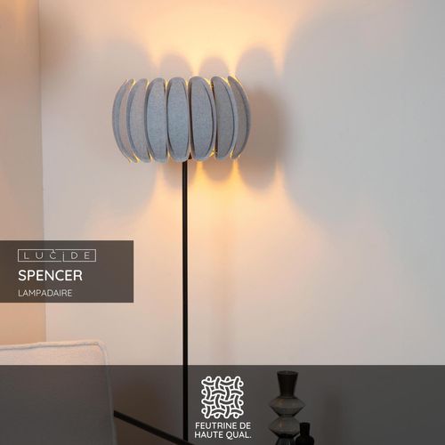 Spencer Lampadaire - Gris - 1xe27