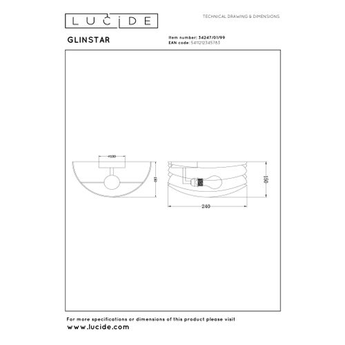 Glinstar Applique Murale - Multicolor - 1xe27