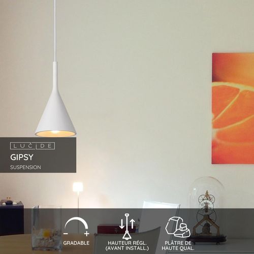 Gipsy Suspension - Blanc - 1xe27