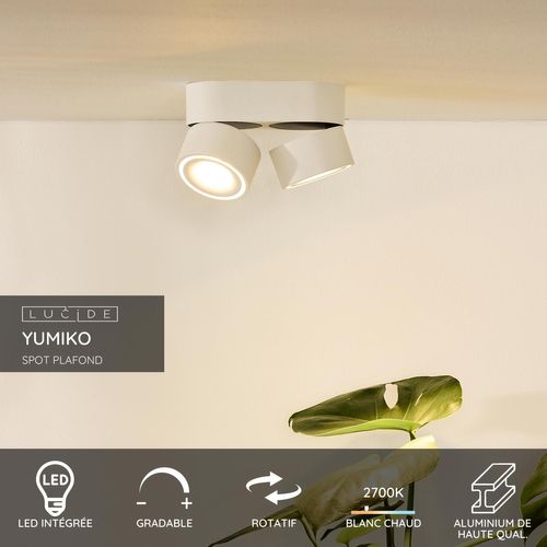 Yumiko Spot Plafond - Blanc - LED Intégré