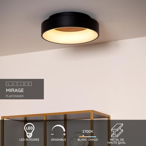 Mirage Plafonnier - Noir - LED Intégré