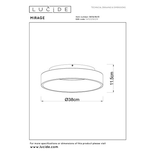 Mirage Plafonnier - Blanc - LED Intégré