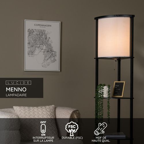 Menno Lampadaire - Noir - 1xe27