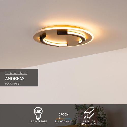 Andreas Plafonnier - Or Mat / Laiton - LED Intégré