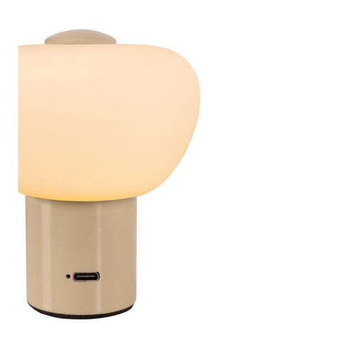 Gustav Lampe De Table - Crème - LED Intégré