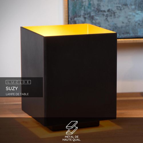 Suzy Lampe De Table - Noir - 1xe14