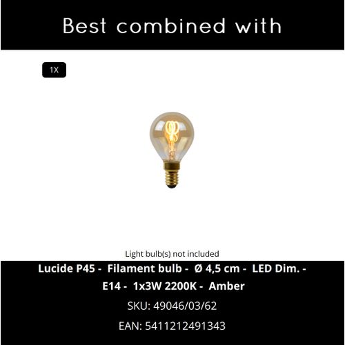 Suzy Lampe De Table - Noir - 1xe14