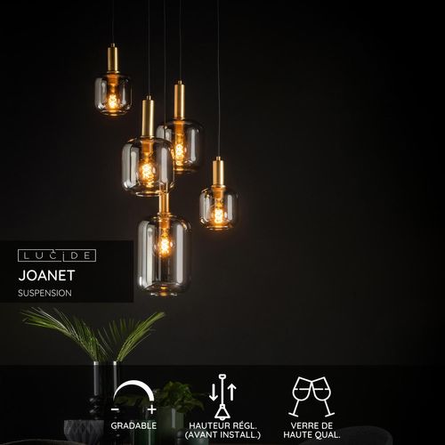Joanet Suspension - Fumé - 5xe27