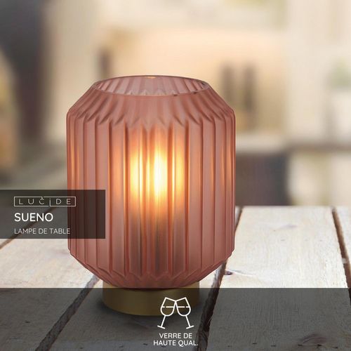 Sueno Lampe De Table - Rose - 1xe14