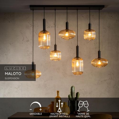 Maloto Suspension - Ambre - 7xe27