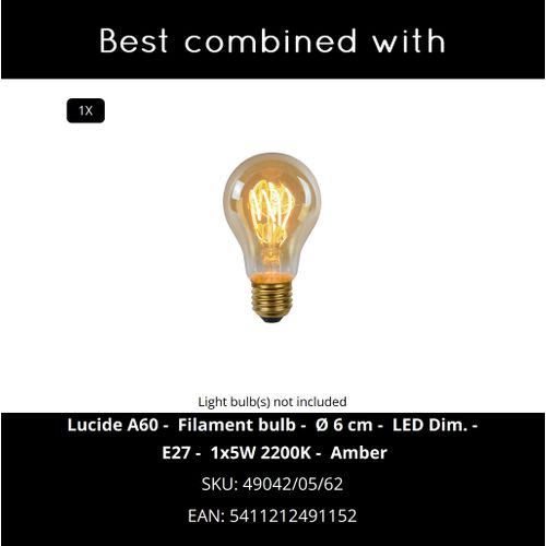 Siemon Lampadaire - Noir - 1xe27