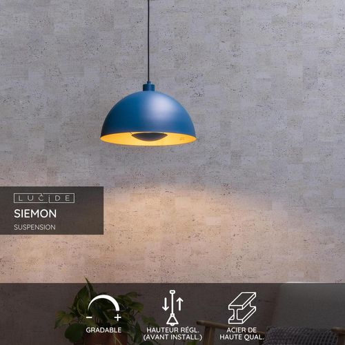 Siemon Suspension - Bleu - 1xe27