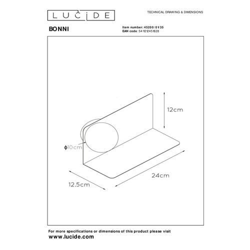 Bonni Applique Murale - Bleu Pastel - 1xg9