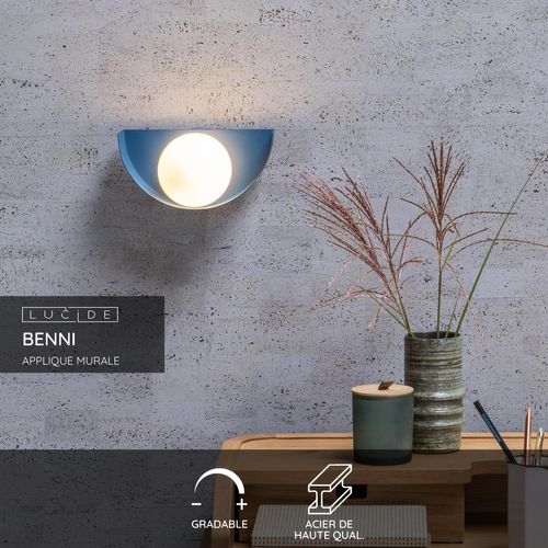 Benni Applique Murale - Bleu - 1xg9