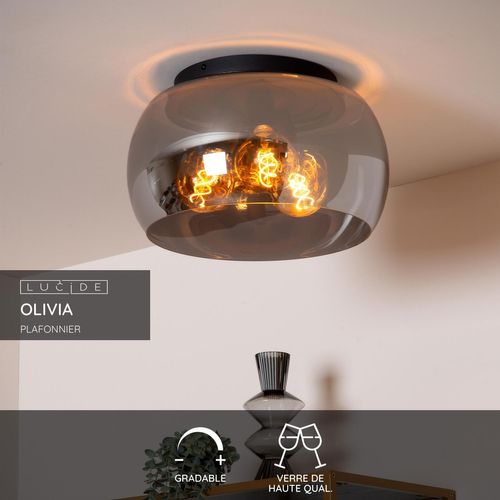 Olivia Plafonnier - Fumé - 3xe27