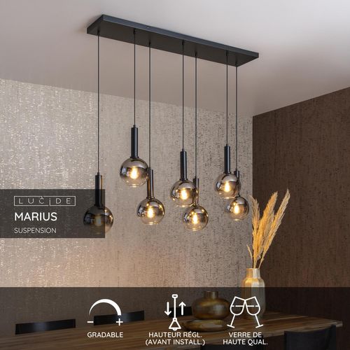 Marius Suspension - Noir - 7xe27