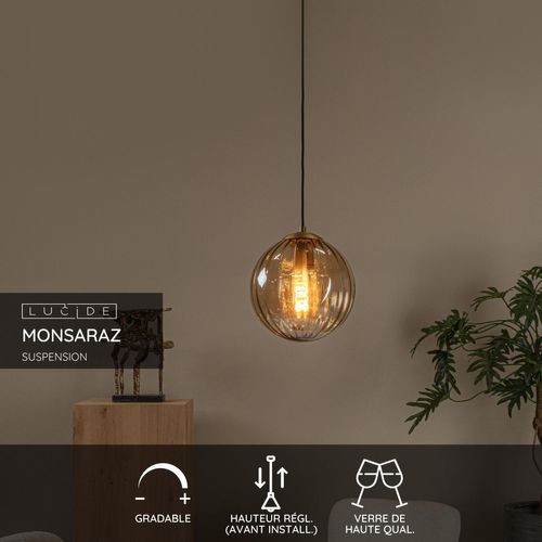 Monsaraz Suspension - Ambre - 1xe27
